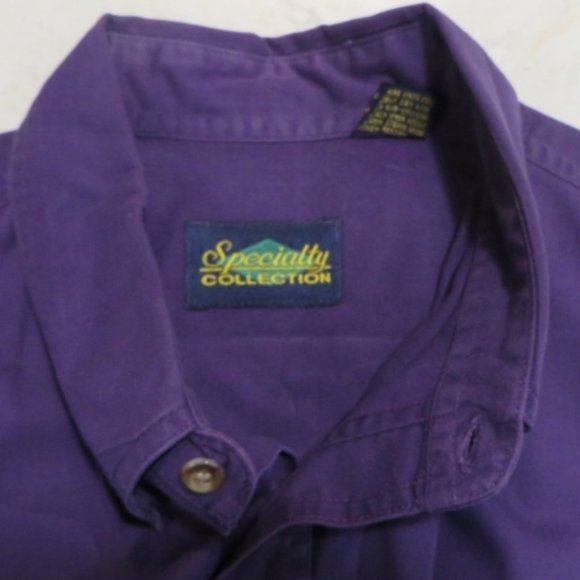 PURPLE Dress Shirt - Short Sleeve - Specialty Collection - Medium - Picture 8 of 9